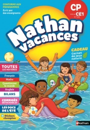 Cahier de Vacances 2024 du CP vers le CE1 - Nathan Vacances - 6/7 ANS
